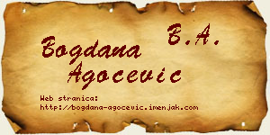 Bogdana Agočević vizit kartica